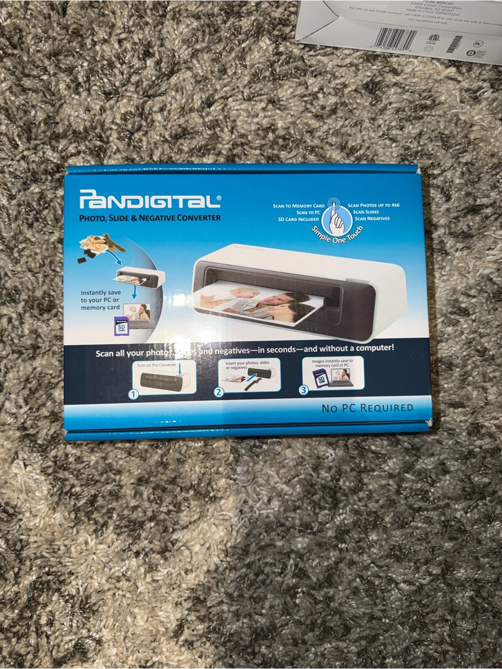 PANDIGITAL White Photo, Slide & Negative Converter - New in Box